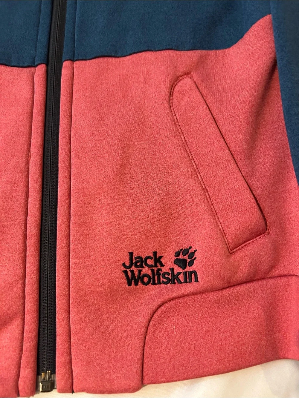 Jack Wolfskin Kids Fleece Hoodie Jacket Blue Pink Youth Small 140/146 9-10